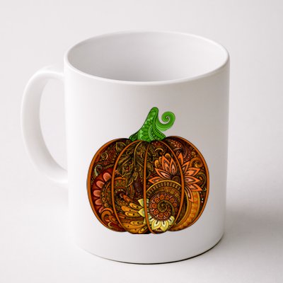 Abstract Pumpkin Thanksgiving Logo Coffee Mug