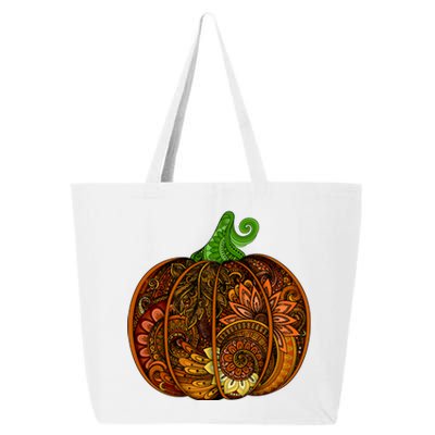 Abstract Pumpkin Thanksgiving Logo 25L Jumbo Tote