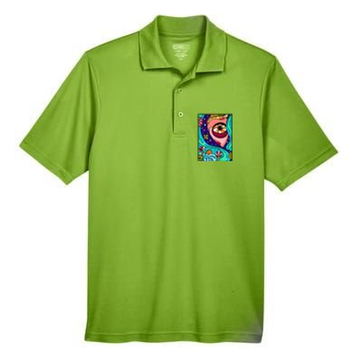 Abstract Sky Girl Men's Origin Performance Piqué Polo