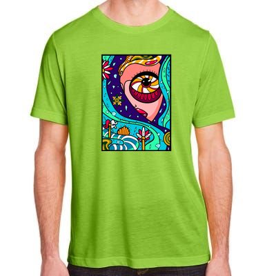 Abstract Sky Girl Adult ChromaSoft Performance T-Shirt