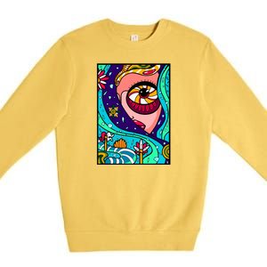 Abstract Sky Girl Premium Crewneck Sweatshirt