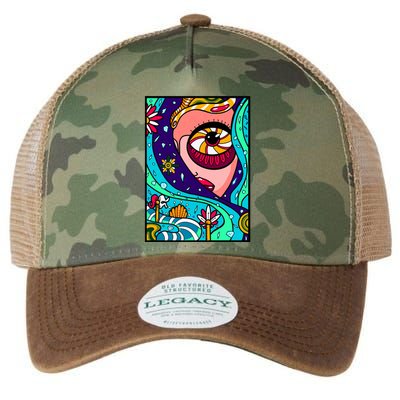 Abstract Sky Girl Legacy Tie Dye Trucker Hat