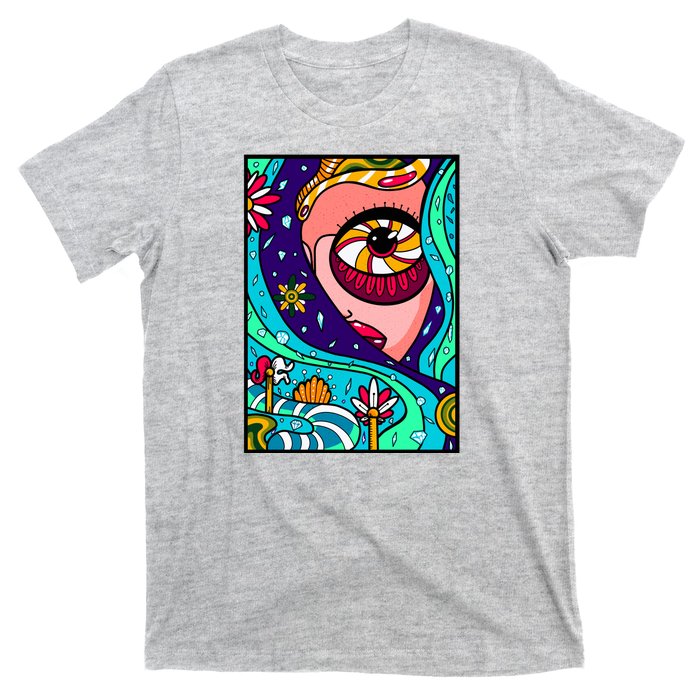 Abstract Sky Girl T-Shirt