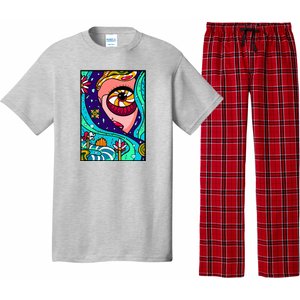 Abstract Sky Girl Pajama Set