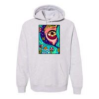 Abstract Sky Girl Premium Hoodie