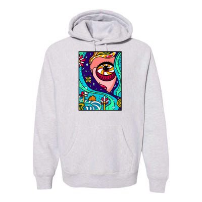 Abstract Sky Girl Premium Hoodie