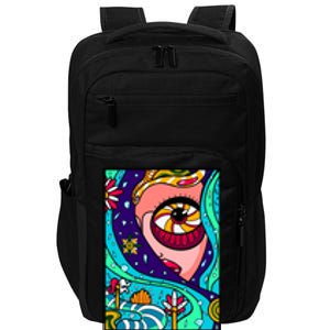 Abstract Sky Girl Impact Tech Backpack