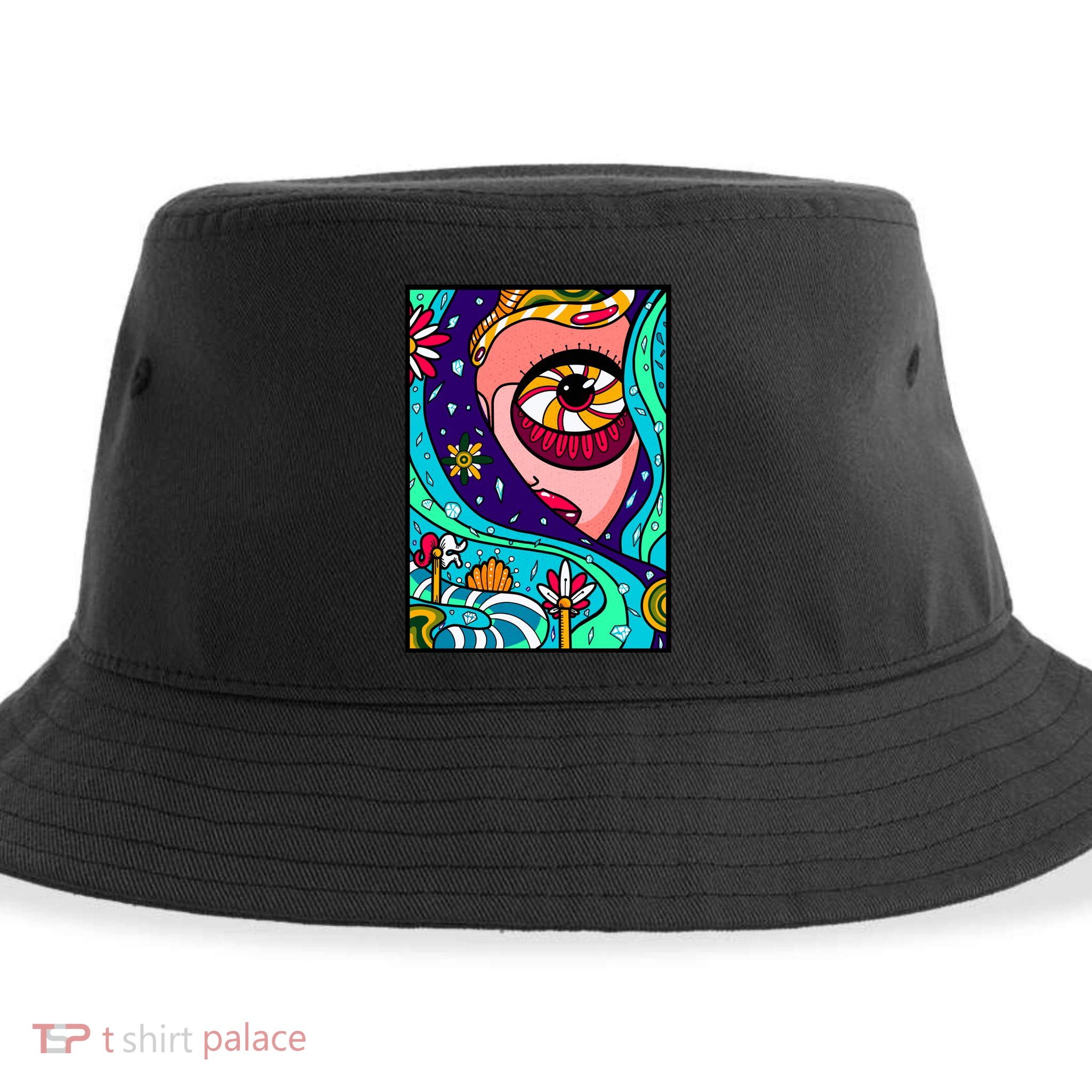 Abstract Sky Girl Sustainable Bucket Hat