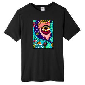 Abstract Sky Girl Tall Fusion ChromaSoft Performance T-Shirt