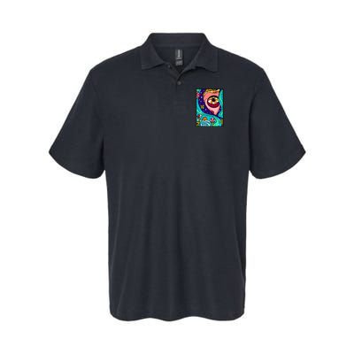 Abstract Sky Girl Polo