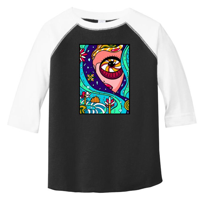 Abstract Sky Girl Toddler Fine Jersey T-Shirt