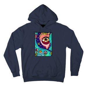 Abstract Sky Girl Hoodie