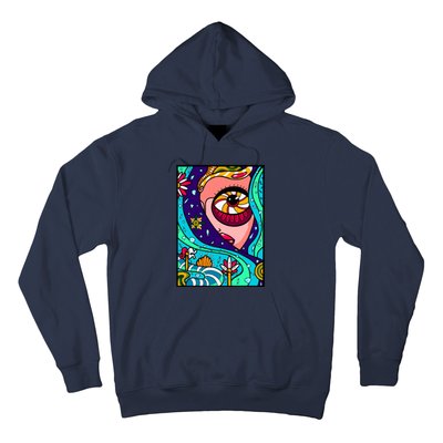 Abstract Sky Girl Hoodie