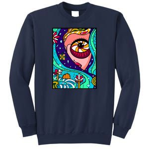 Abstract Sky Girl Sweatshirt