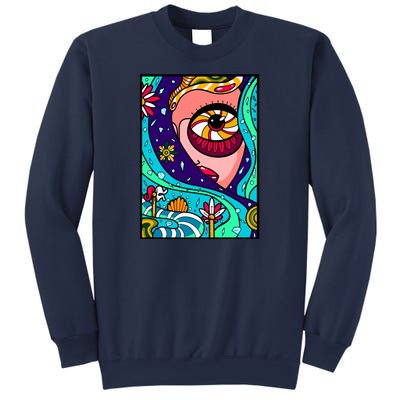 Abstract Sky Girl Sweatshirt