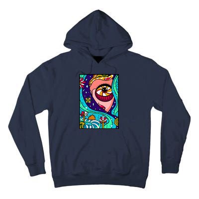 Abstract Sky Girl Tall Hoodie