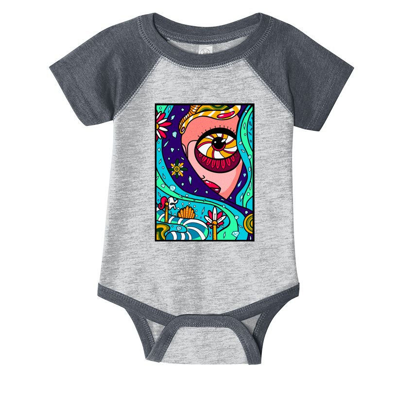 Abstract Sky Girl Infant Baby Jersey Bodysuit
