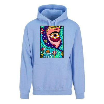 Abstract Sky Girl Unisex Surf Hoodie