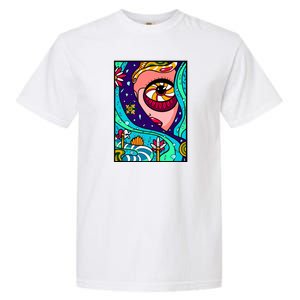 Abstract Sky Girl Garment-Dyed Heavyweight T-Shirt