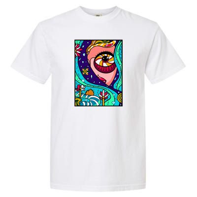 Abstract Sky Girl Garment-Dyed Heavyweight T-Shirt