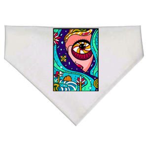 Abstract Sky Girl USA-Made Doggie Bandana