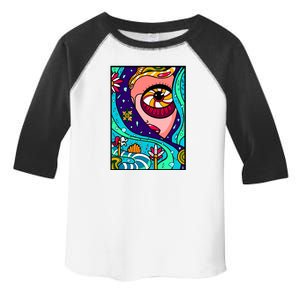 Abstract Sky Girl Toddler Fine Jersey T-Shirt