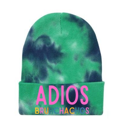 Adios Bruh Teacher Summer Last Day Of School Retirement Tie Dye 12in Knit Beanie