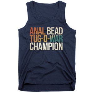 Anal Bead Tugowar Champion Funny Saying Tank Top