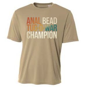 Anal Bead Tugowar Champion Funny Saying Cooling Performance Crew T-Shirt