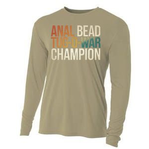 Anal Bead Tugowar Champion Funny Saying Cooling Performance Long Sleeve Crew