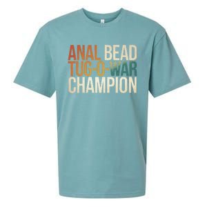 Anal Bead Tugowar Champion Funny Saying Sueded Cloud Jersey T-Shirt