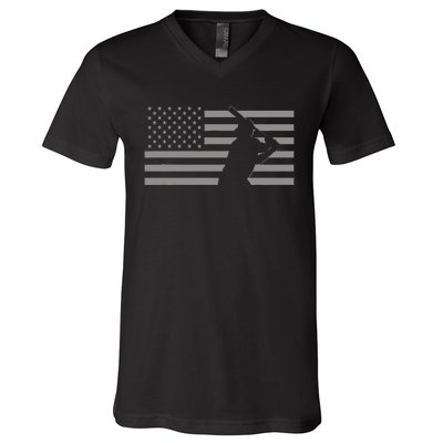 American Baseball T S Baseball V-Neck T-Shirt