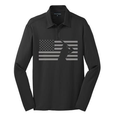 American Baseball T S Baseball Silk Touch Performance Long Sleeve Polo