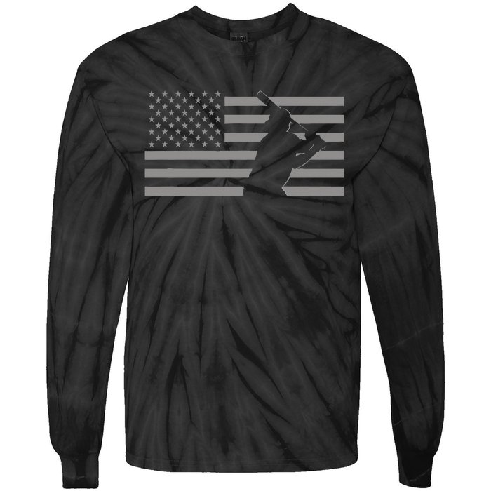 American Baseball T S Baseball Tie-Dye Long Sleeve Shirt