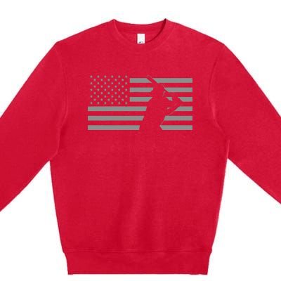 American Baseball T S Baseball Premium Crewneck Sweatshirt