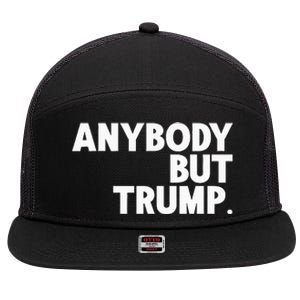 Anybody But Trump 7 Panel Mesh Trucker Snapback Hat