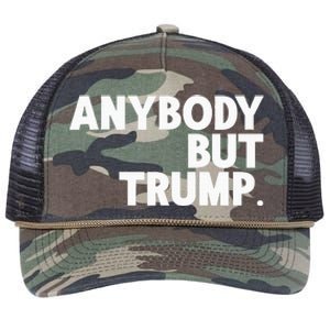 Anybody But Trump Retro Rope Trucker Hat Cap