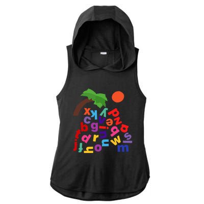 Alphabet Boom Tree Ladies PosiCharge Tri-Blend Wicking Draft Hoodie Tank