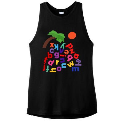 Alphabet Boom Tree Ladies PosiCharge Tri-Blend Wicking Tank