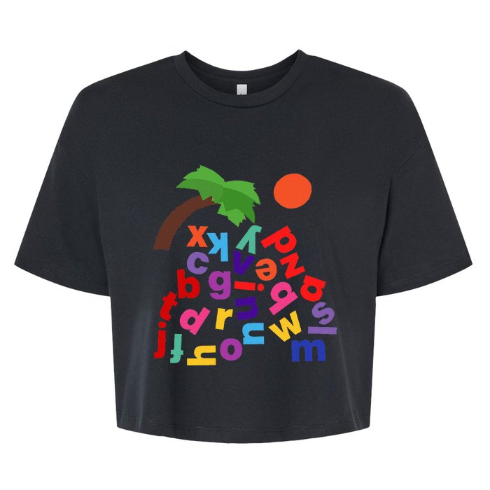 Alphabet Boom Tree Bella+Canvas Jersey Crop Tee