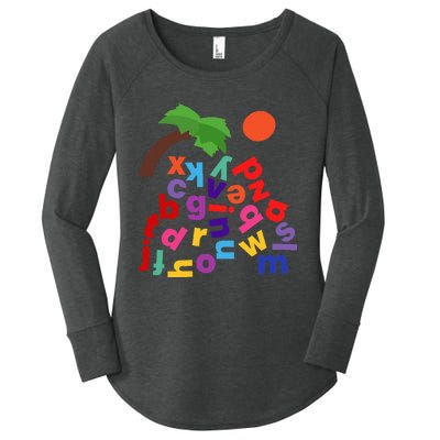 Alphabet Boom Tree Women's Perfect Tri Tunic Long Sleeve Shirt