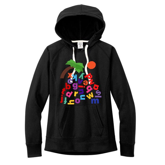 Alphabet Boom Tree Women's Fleece Hoodie