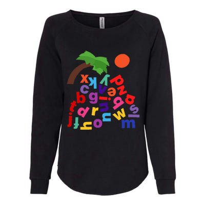 Alphabet Boom Tree Womens California Wash Sweatshirt