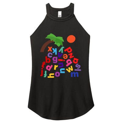 Alphabet Boom Tree Women’s Perfect Tri Rocker Tank