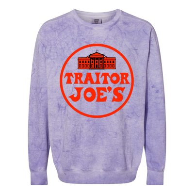 Anti Biden Traitor Joe's Shirt 2024 Trump Support 2024 Biden Traitor Joe Meme Colorblast Crewneck Sweatshirt