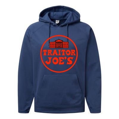 Anti Biden Traitor Joe's Shirt 2024 Trump Support 2024 Biden Traitor Joe Meme Performance Fleece Hoodie