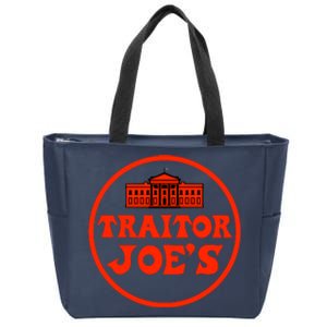 Anti Biden Traitor Joe's Shirt 2024 Trump Support 2024 Biden Traitor Joe Meme Zip Tote Bag