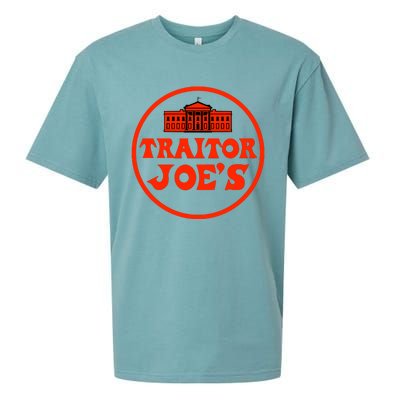 Anti Biden Traitor Joe's Shirt 2024 Trump Support 2024 Biden Traitor Joe Meme Sueded Cloud Jersey T-Shirt