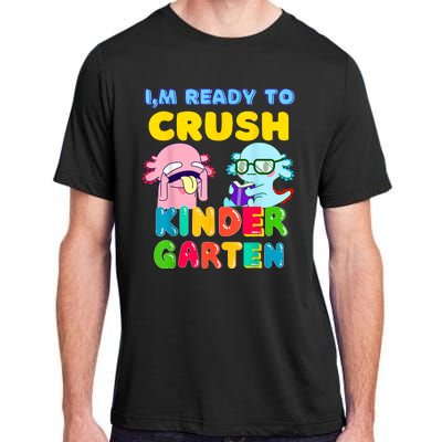 Axolotl Back To School Ready To Crush Kindergarten Adult ChromaSoft Performance T-Shirt