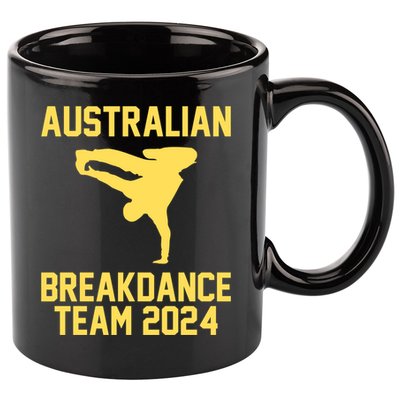 Australian Breakdance Team 2024 Funny Breakdancing Meme 24 11oz C Handle Ceramic Mug